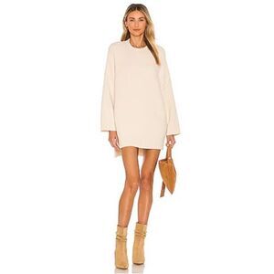 Free People Oversized Peaches Tunic in Ivory/Cream Size L